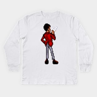 Smoking Lupin the 3rd Kids Long Sleeve T-Shirt